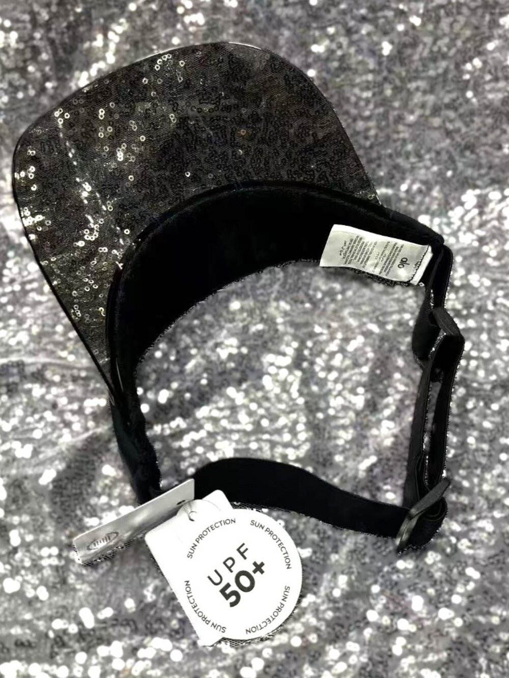 🧢 Alo Yoga Black Airlift Solar Visor Sports Cap - Picture 3 of 4